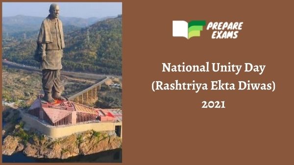 National Unity Day (Rashtriya Ekta Diwas) 2021