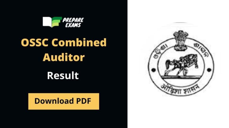 OSSC Combined Auditor Answer Key
