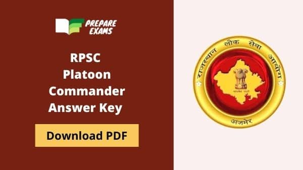 RPSC Platoon Commander Answer Key