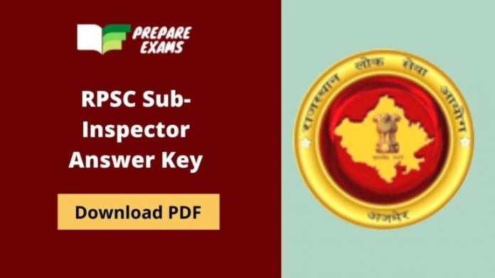 RPSC Sub-Inspector Answer Key