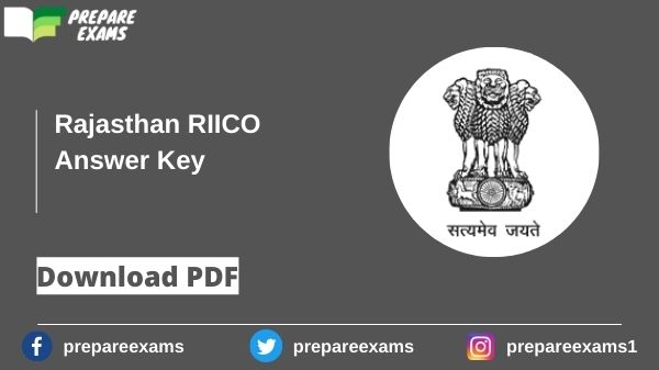 Rajasthan RIICO Answer Key