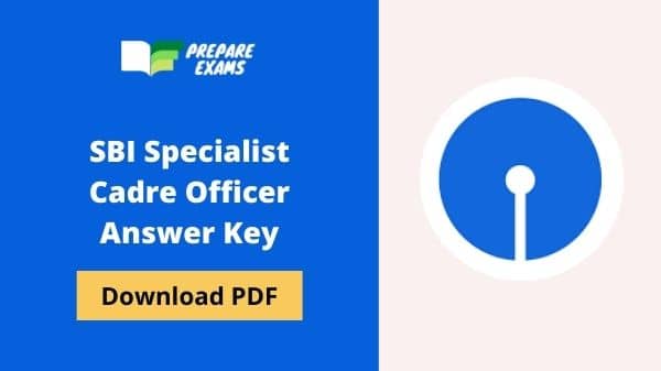SBI Specialist Cadre Officer Answer Key