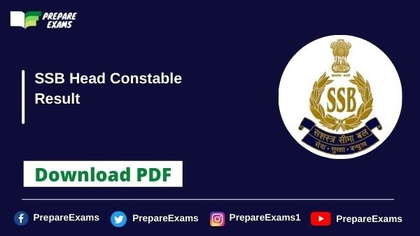 SSB-Head-Constable-Result