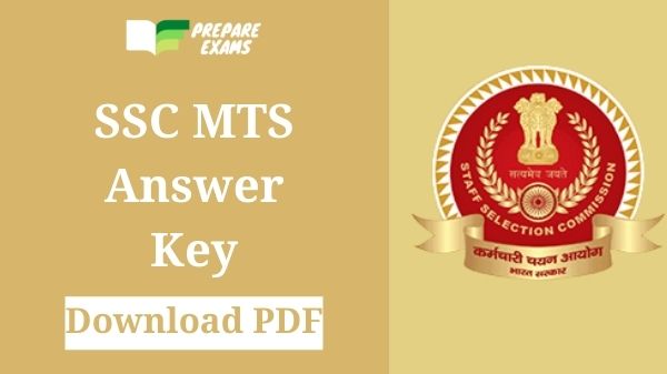 SSC MTS Answer Key 2021 PDF