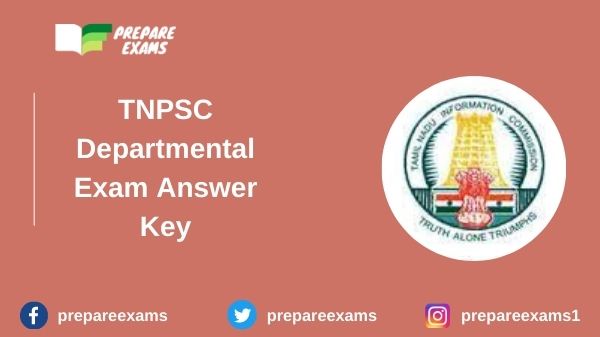 TNPSC Departmental Exam Answer Key
