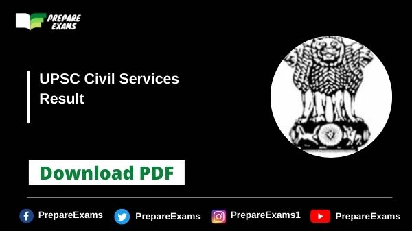 UPSC Civil Services Mains Result