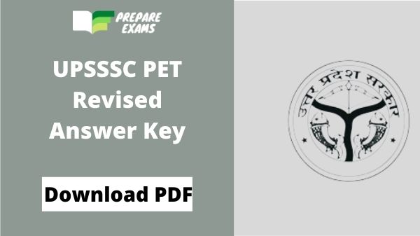 UPSSSC PET Revised Answer Key 2021 PDF
