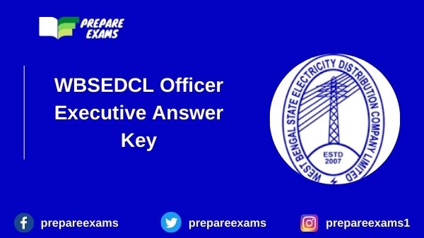 WBSEDCL Officer Executive Answer Key