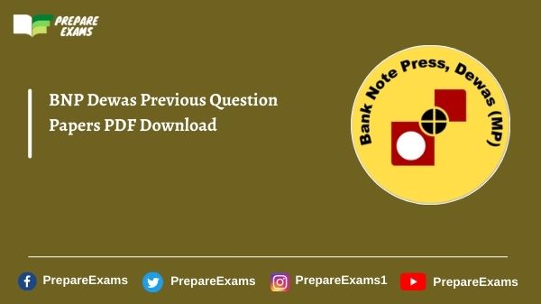BNP Dewas Previous Question Papers PDF Download