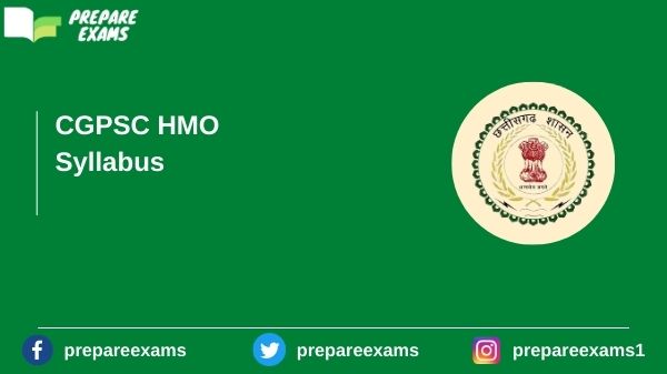 CGPSC HMO Syllabus - PrepareExams