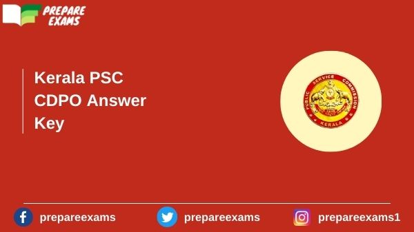 Kerala PSC CDPO Answer Key - PrepareExams
