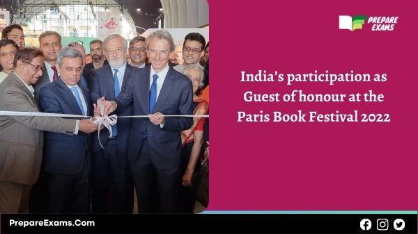 India’s participation as Guest of honour at the Paris Book Festival 2022