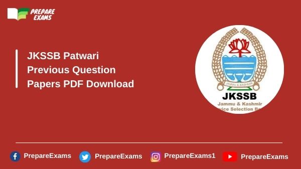JKSSB Patwari Previous Question Papers PDF Download