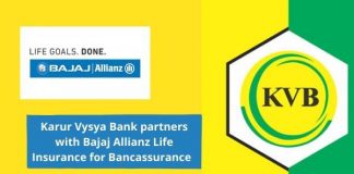Karur Vysya Bank partners with Bajaj Allianz Life Insurance for Bancassurance