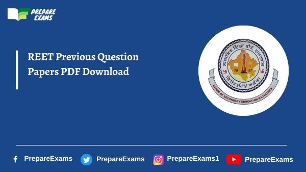 REET Previous Question Papers PDF Download