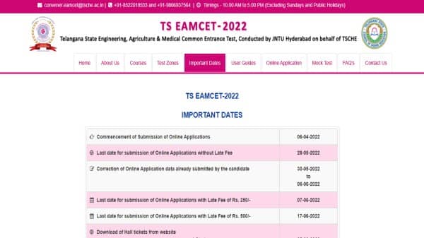 TS EAMCET 2022 Registration