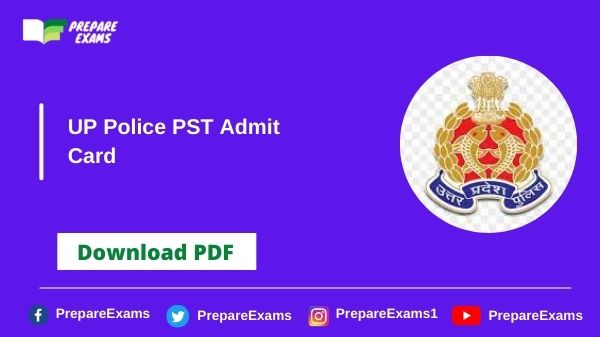 UP Police PST Admit Card