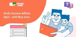 Daily Current Affairs Quiz 26 May 2022