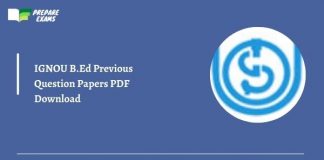 IGNOU B.Ed Previous Question Papers PDF Download