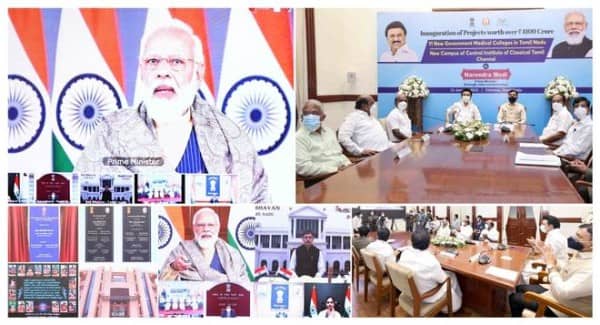 PM Modi inaugurates 11 new medical colleges in Tamil Nadu