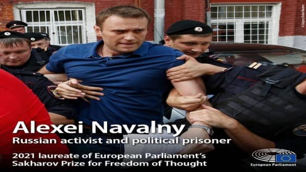 Russian Activist Alexei Navalny won European Union’s Sakharov Prize