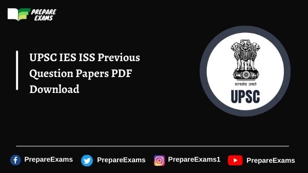 UPSC IES ISS Previous Question Papers PDF Download