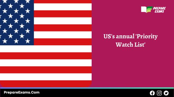 US's annual 'Priority Watch List'