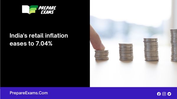 India's retail inflation eases to 7.04%