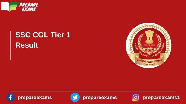 SSC CGL Tier 1 Result - PrepareExams