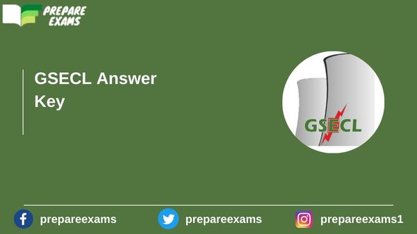 GSECL Answer Key - PrepareExams
