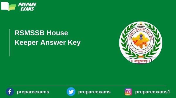 RSMSSB House Keeper Answer Key - PrepareExams