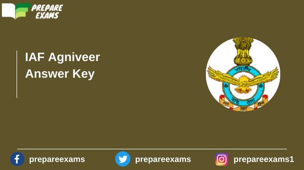 IAF Agniveer Answer Key - PrepareExams