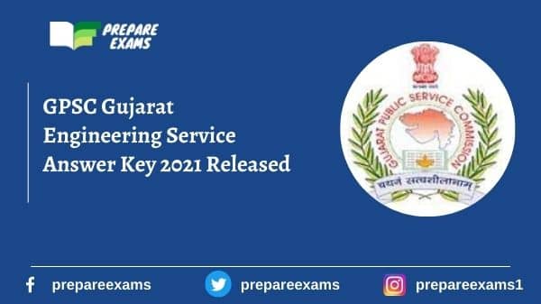 GPSC Gujarat Engineering Service Answer Key 2021