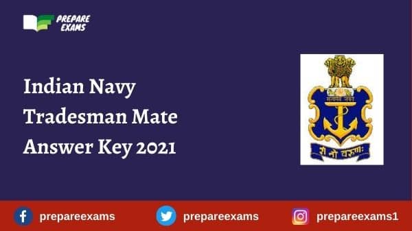 Indian Navy Tradesman Mate Answer Key 2021