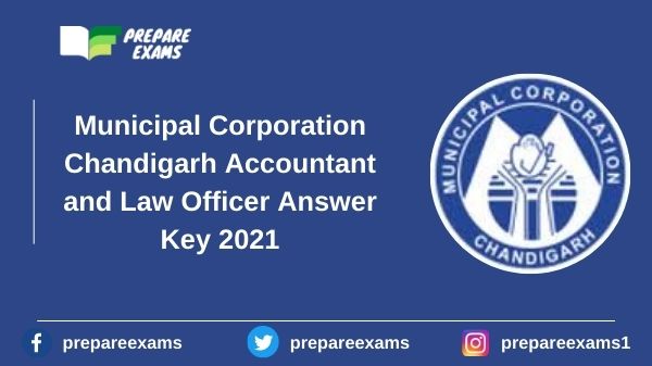 Municipal Corporation Chandigarh Accountant and Law Officer Answer Key