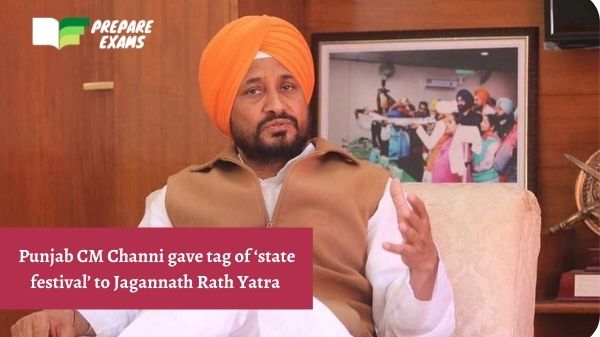 Punjab CM Channi gave tag of ‘state festival’ to Jagannath Rath Yatra