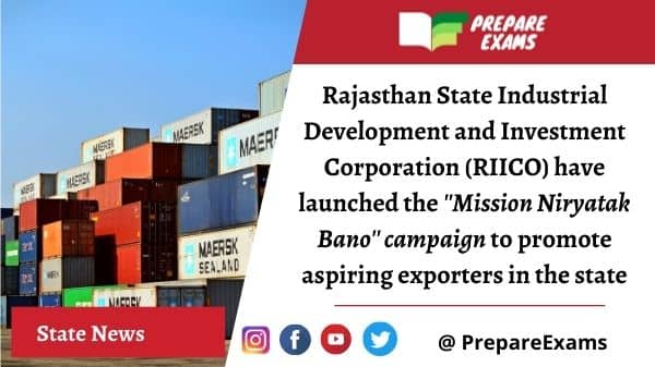 Rajasthan launches Mission Niryatak Bano to boost exports