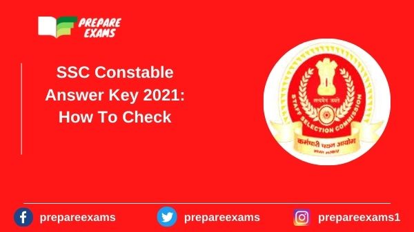 SSC Constable Answer Key