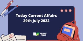 Today Top Current Affairs 29 July 2022