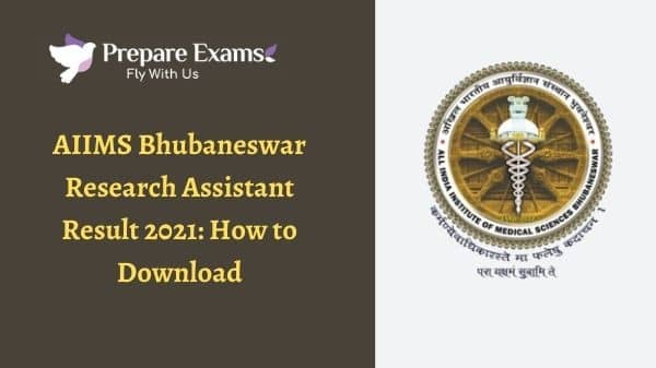 AIIMS Bhubaneswar Research Assistant Result 2021