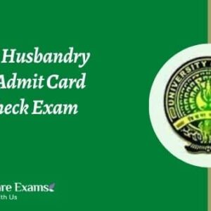 Animal Husbandry Assam Admit Card 2021