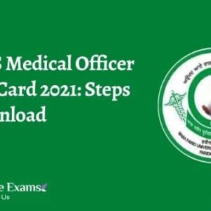 BFUHS Medical Officer Admit Card 2021
