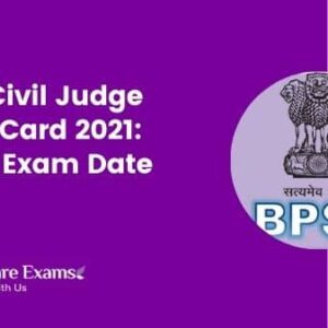 BPSC Civil Judge Admit Card 2021