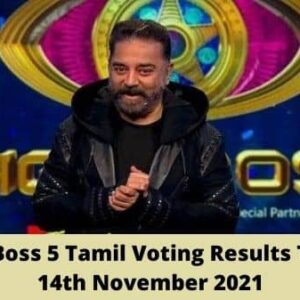 Bigg Boss 5 Tamil Voting Results Today 14 November 2021