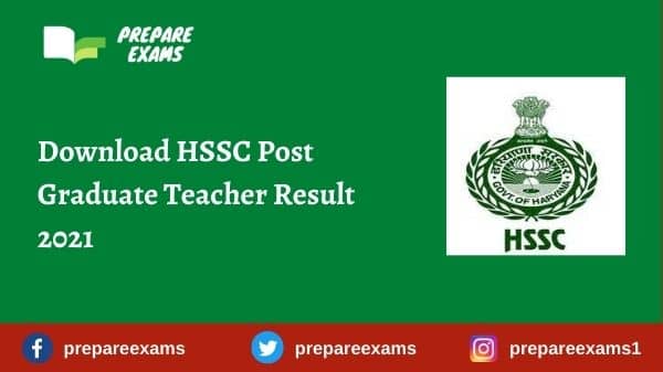 Download HSSC Post Graduate Teacher Result 2021