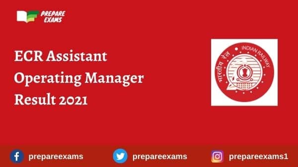 ECR Assistant Operating Manager Result 2021