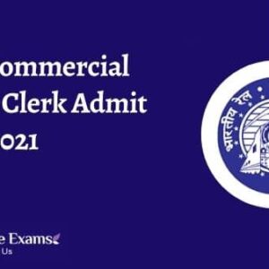 ECR Commercial Ticket Clerk Admit Card 2021