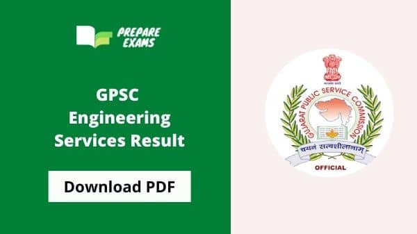 GPSC Engineering Services Result 2021