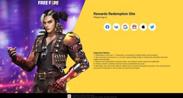 Garena Free Fire redeem codes for Indian Server Released for today (June 21st, 2021)