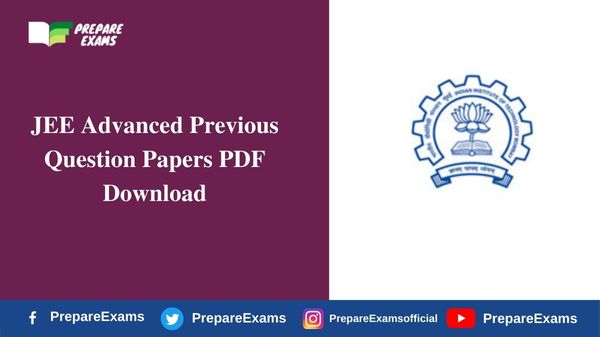 JEE Advanced Previous Question Papers PDF Download